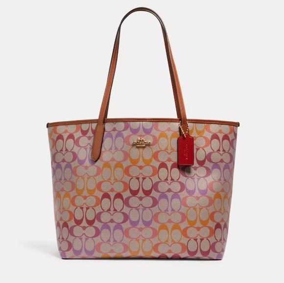 Coach Rainbow City Signature Tote - Picture 2 of 6